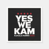 Kamala Harris Ja Wij Komen voor US President 2024  Servet (Voorkant)