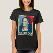 Kamala Harris JA ZE KAN 2024 Verkiezing President T-shirt (Voorkant)