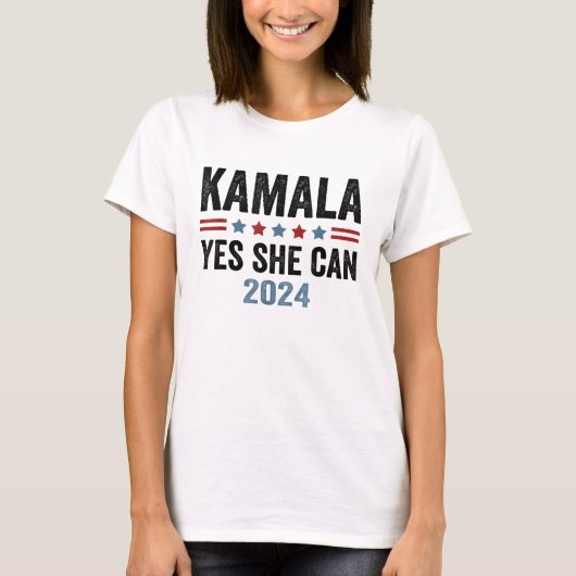 Kamala Harris Ja Ze Kan Kamala Harris 2024 T-shirt (Voorkant)