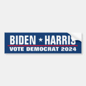Kamala Harris Joe Biden 2024 verkiezingsdemocraat Bumpersticker (Voorkant)