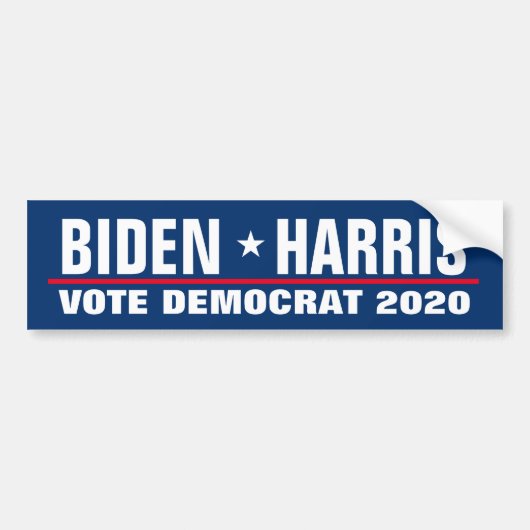 Kamala Harris Joe Biden 2024 verkiezingsdemocraat Bumpersticker (Voorkant)