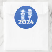 Kamala Harris Josh Shapiro 2024 Ronde Sticker (Tas)