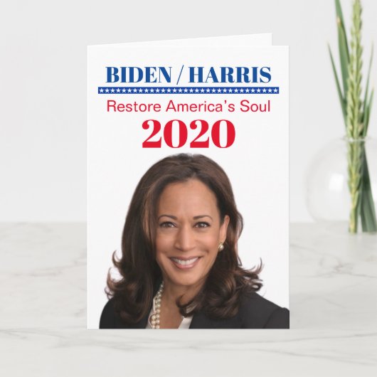 Kamala Harris Kaart (Voorkant)
