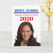 Kamala Harris Kaart (Gele Bloem)