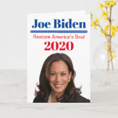 Kamala Harris Kaart (Gele Bloem)