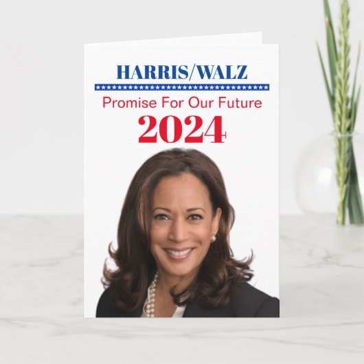 Kamala Harris Kaart (Voorkant)