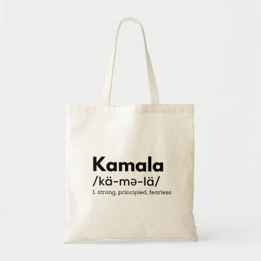 Kamala Harris, Kamala 2020 Definition T Shirt, bod Tote Bag (Voorkant)