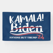 Kamala Harris, Kamala 2024 voor vrouwen, anti-Trum Spandoek (Horizontaal)