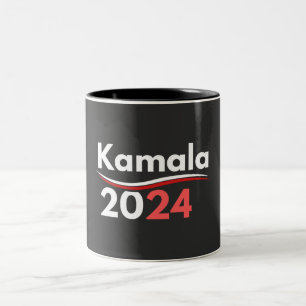 kamala harris, kamala harris, kamala harris 2024 tweekleurige koffiemok