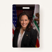 Kamala Harris kandidaat voor President US 2024 Badge (Achterkant)