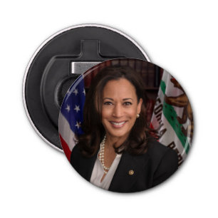 Kamala Harris kandidaat voor President US 2024 Button Flesopener