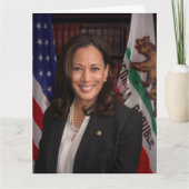 Kamala Harris kandidaat voor President US 2024 Kaart (Voorkant)