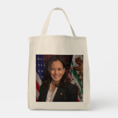 Kamala Harris kandidaat voor President US 2024 Tote Bag (Achterkant)