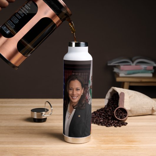 Kamala Harris kandidaat voor President US 2024 Waterfles (Koffie)