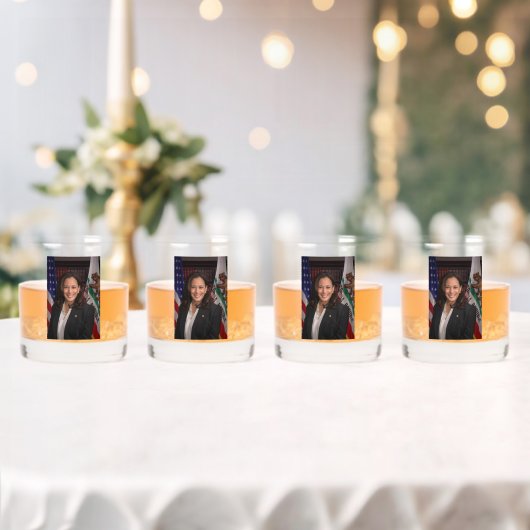 Kamala Harris kandidaat voor President US 2024 Whisky Glas (Insitu (Huwelijk))