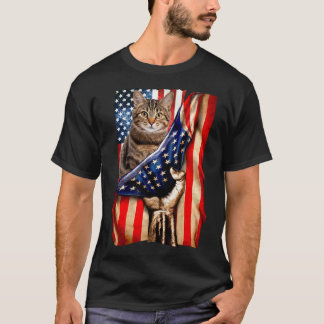 Kamala Harris Kat 2024 Vlag van de VS Kamala Voor T-shirt