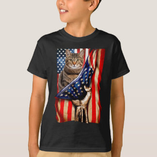 Kamala Harris Kat 2024 Vlag van de VS Kamala Voor T-shirt