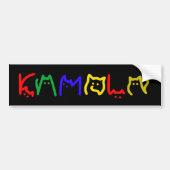 Kamala Harris - Kattenbelettering Bumpersticker (Voorkant)
