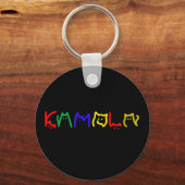 Kamala Harris - Kattenbelettering Sleutelhanger (Voorkant)