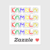 Kamala Harris - Kattenbelettering Sticker (Vel)