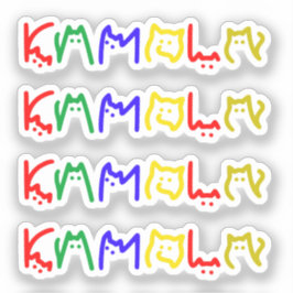 Kamala Harris - Kattenbelettering Sticker