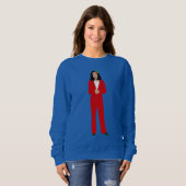 kamala harris kerst holly trui (Voorkant volledig)