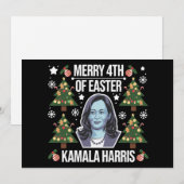 Kamala Harris Kerstman Merry 4e Pasen Feestdagenkaart (Voorkant / Achterkant)
