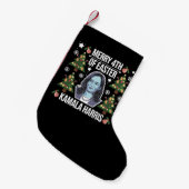 Kamala Harris Kerstman Merry 4e Pasen Kleine Kerstsok (Voorkant (Hangend))