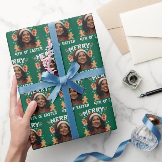 Kamala Harris Kerstman Vrolijk 4e van Pasen Cadeaupapier (Geschenken)