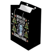 Kamala Harris Kerstman Vrolijk 4e van Pasen Medium Cadeauzakje (Voorkant Gekanteld)