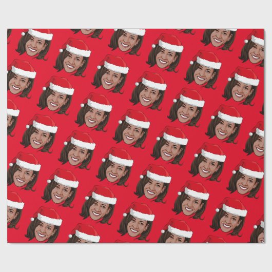Kamala Harris Kerstmis Cadeaupapier (Vlak)