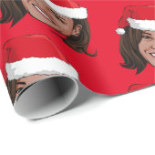 Kamala Harris Kerstmis Cadeaupapier (Rol Hoek)