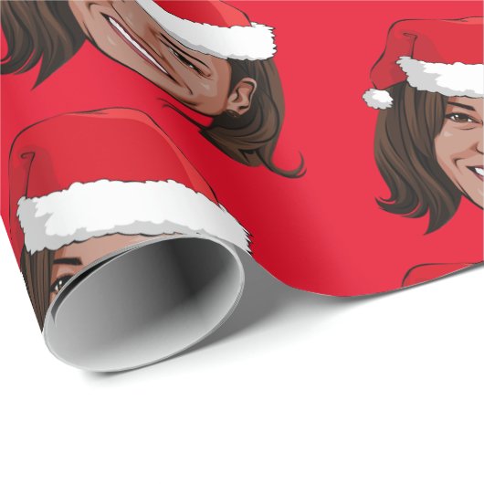 Kamala Harris Kerstmis Cadeaupapier (Rol Hoek)