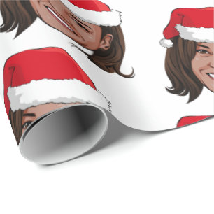 Kamala Harris Kerstmis Cadeaupapier