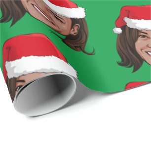 Kamala Harris Kerstmis Cadeaupapier