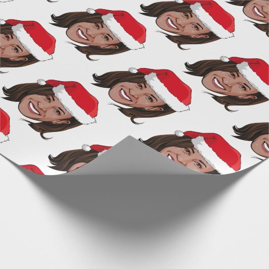 Kamala Harris Kerstmis Cadeaupapier (Hoek)