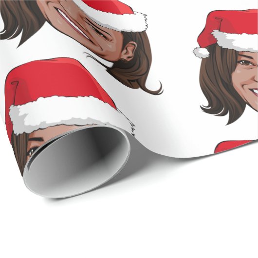 Kamala Harris Kerstmis Cadeaupapier (Rol Hoek)