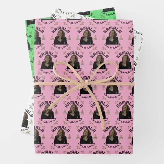 Kamala Harris Kerstmis Inpakpapier Vel (In situ)