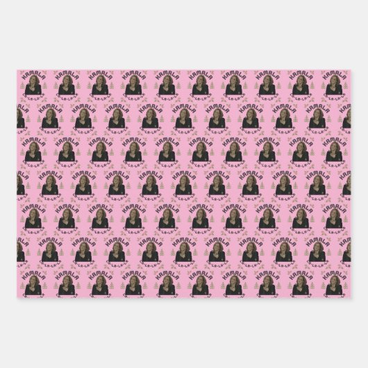 Kamala Harris Kerstmis Inpakpapier Vel (Voorkant)