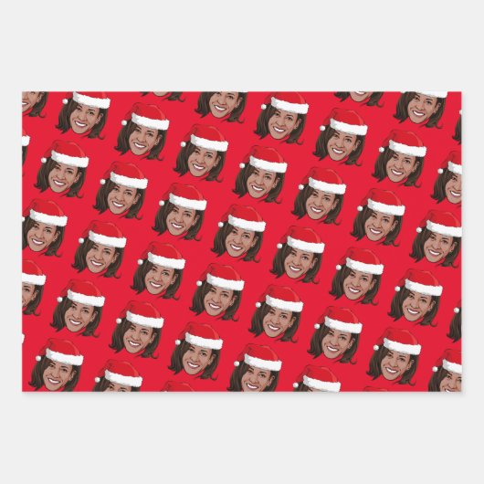 Kamala Harris Kerstmis Inpakpapier Vel (Voorkant 3)