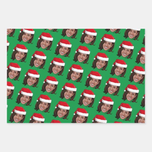 Kamala Harris Kerstmis Inpakpapier Vel (Voorkant 2)