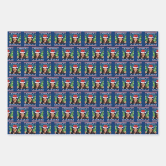 Kamala Harris Kerstmis Inpakpapier Vel (Voorkant 3)