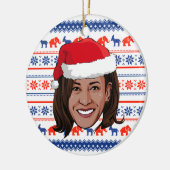 Kamala Harris Kerstmis Keramisch Ornament (Links)