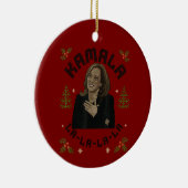 Kamala Harris Kerstmis Keramisch Ornament (Rechts)