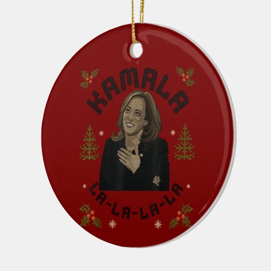 Kamala Harris Kerstmis Keramisch Ornament (Links)