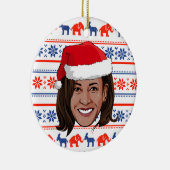 Kamala Harris Kerstmis Keramisch Ornament (Rechts)