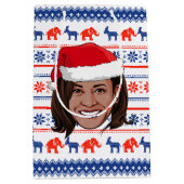 Kamala Harris Kerstmis Medium Cadeauzakje (Voorkant)
