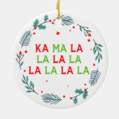 Kamala Harris Kerstmis Vice-President Verenigde St Keramisch Ornament (Achterkant)