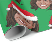 Kamala Harris - kerstpapier Cadeaupapier (Rol Hoek)