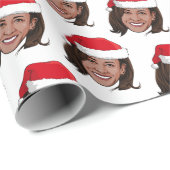 Kamala Harris - kerstpapier Cadeaupapier (Rol Hoek)